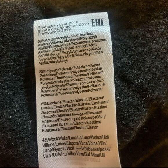 Vero moda Blakely Wool M Women’s Melange Cowl Neck Sweater side Zip Alpa… - Picture 16 of 16